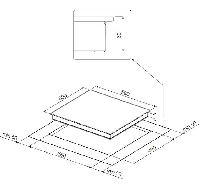 Купить Индукционная варочная панель GRAUDE IK 60.0 KEL — Фото 2