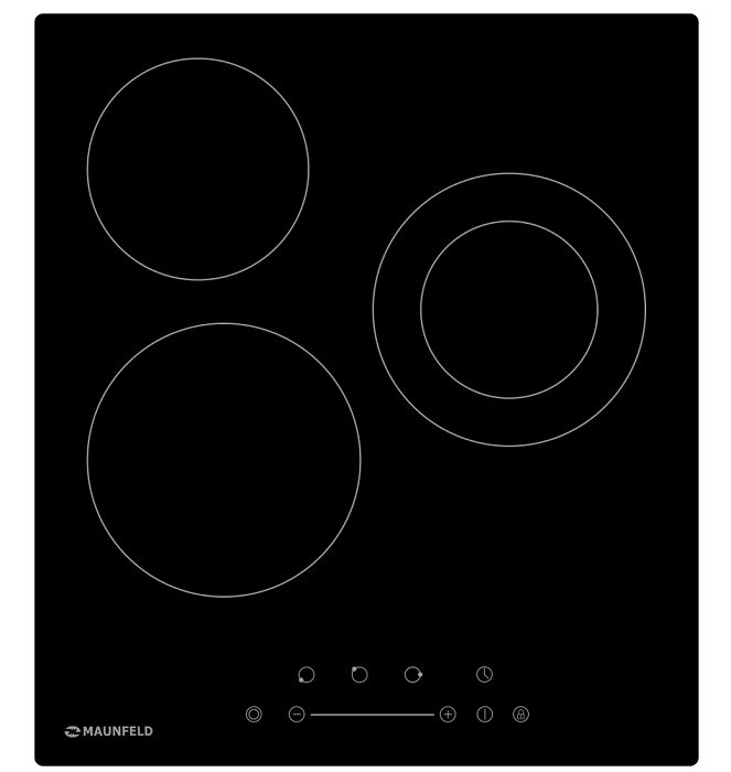 Электрическая варочная панель MAUNFELD EVCE.453.D-BK																		 — описание, фото, цены в интернет-магазине PT Stores