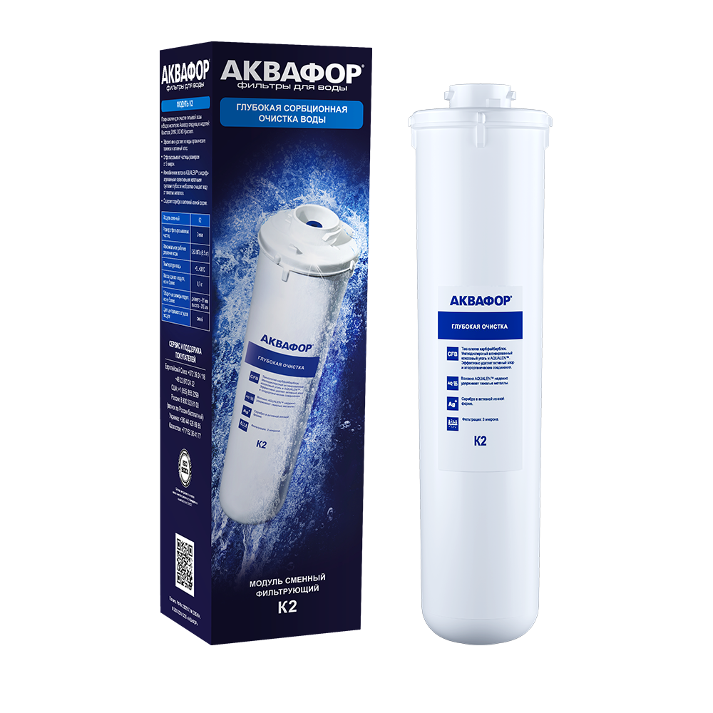 Фильтр для воды АКВАФОР Модуль сменный К 2																		 — описание, фото, цены в интернет-магазине PT Stores