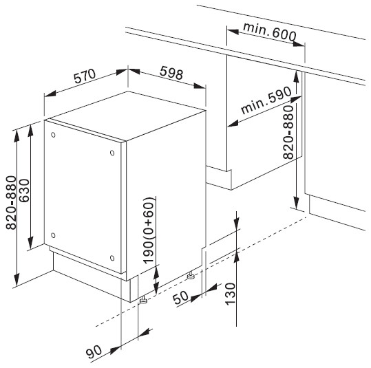 Купить Встраиваемая посудомоечная машина HANSA ZIM 656 ER — Фото 2
