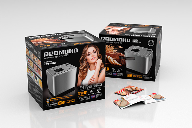 Купить Хлебопечь Redmond RBM-M1920 Серый — Фото 14