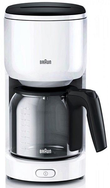 Кофемашина BRAUN KF 3120 WH																		 — описание, фото, цены в интернет-магазине PT Stores