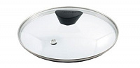 Frybest GL28F Стеклянная крышка 28 см с ободом, пароотводом и бакелитовой бобышкой										