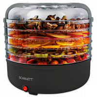 Сушилка для овощей и фруктов Scarlett SC-FD421010 5под., черный
