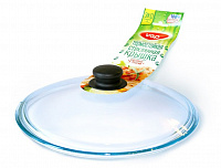 Васильевское стекло 4826 Крышка стекл. с ручкой 26 см