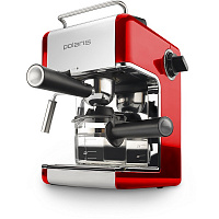 Кофемашина POLARIS PCM 4002A Red/Stainless Steel