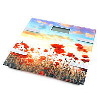 Напольные весы MARTA MT-1682 красные маки