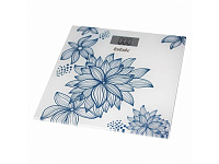 Напольные весы BBK BCS3000G белый/голубой