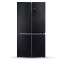 Холодильник SIDE-BY-SIDE Ginzzu NFK-575 Black glass