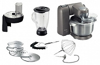 Кухонные комбайны BOSCH MUMXL40G серебристый