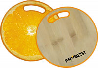 Frybest BPY3030-2 Бамбуковая доска с антибактер.покр 30*30 Апельсин											