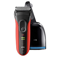 Электробритва BRAUN 3050 cc, красн./черный