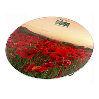 Напольные весы HOME-ELEMENT HE-SC908 красные маки