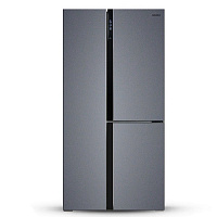 Холодильник SIDE-BY-SIDE Ginzzu NFK-610 Dark Gray