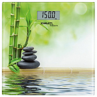 Напольные весы Scarlett SC-BS33E055 (стекло, зеленый бамбук)
