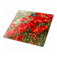 Напольные весы HOME-ELEMENT HE-SC906 красные маки